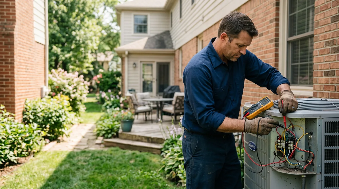 HVAC technician working near Bryn Mawr, PA